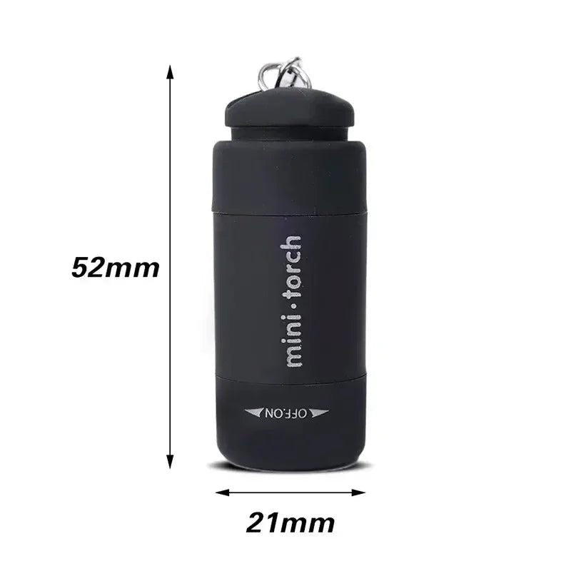 Compact LED Micro Pocket Flashlight - USB Rechargeable, Waterproof & Bright 2