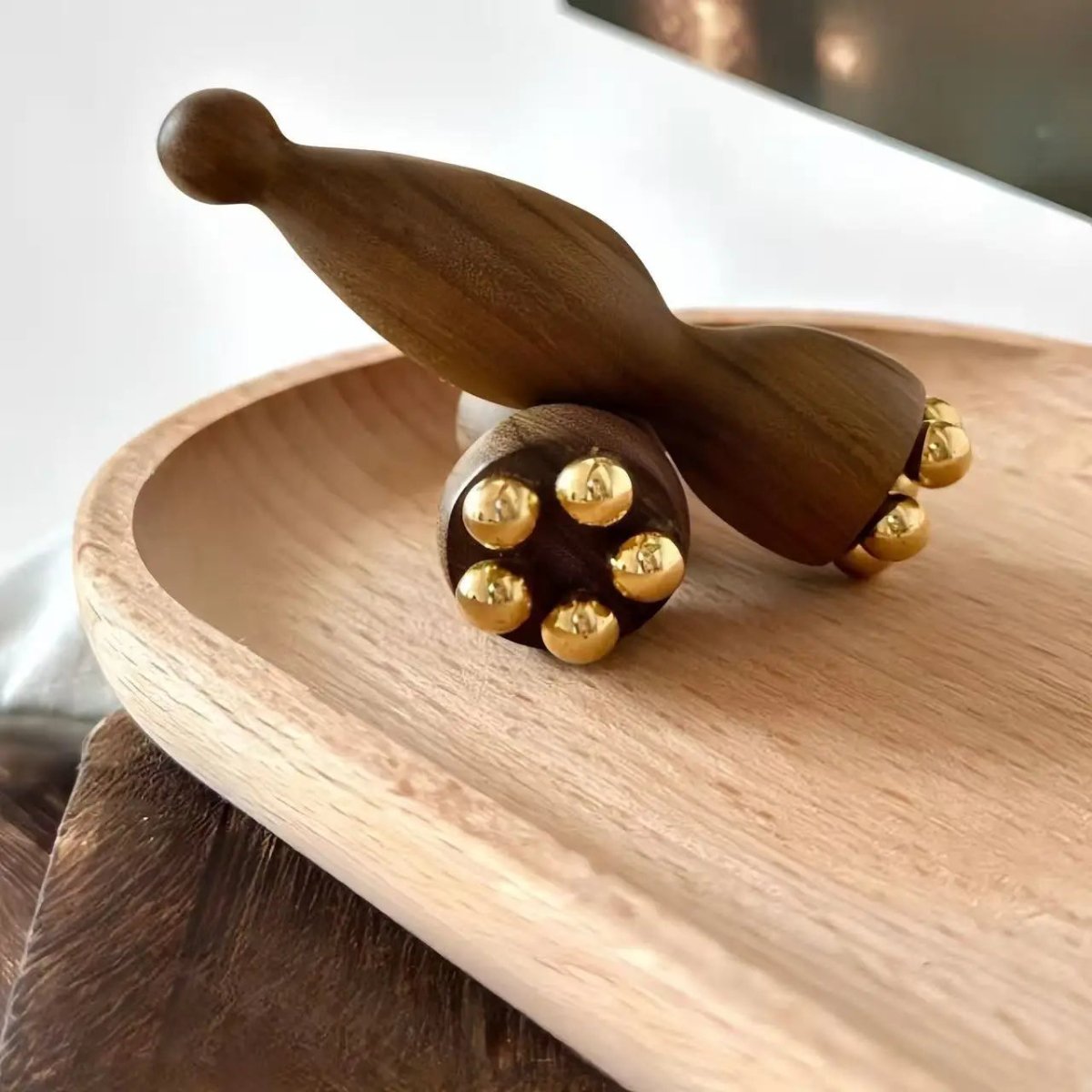 PODLIFT – Seedpod Gua Sha Massager Brass & Rosewood Facial Lifting Tool 5