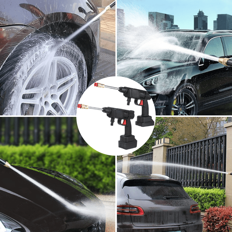 Portable Electric High-Pressure Cleaner with Foam Bottle and Dual Nozzles – Efficient 5m Hose for Deep Cleaning-6