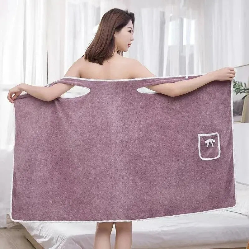 Portable Women's Bath Towel - quickly drying & stylish for the beach and spa-2