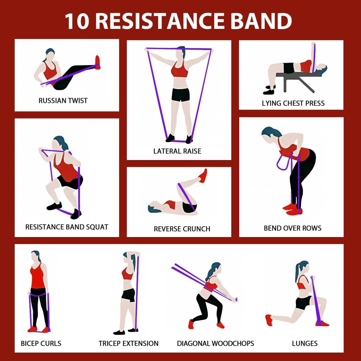  Power band - resistance tires made of latex for strength training and flexibility-3