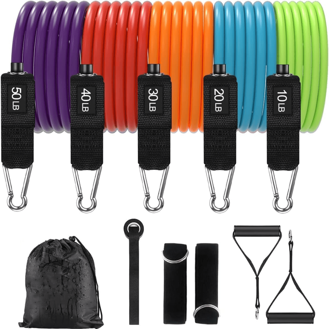  Power grip resistance tires with adjustable resistance & ergonomic handles-3