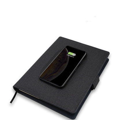 Premium Wireless Charging Notebook - Multifunctional A5 Leather Folder 4