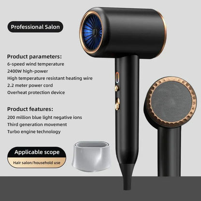  Power glass hair dryer 2400W-ion technology & stylish design for every hair-1