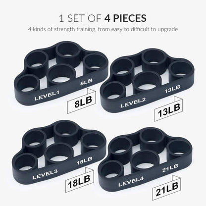  Powergrip - set of 4 hand -amplifiers for grip and hand training-5