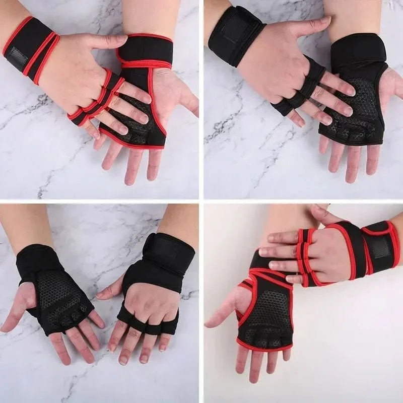 POWERMAX Gloves | Workout Gloves with Anti-Skid Design | Breathable & Comfortable Fit