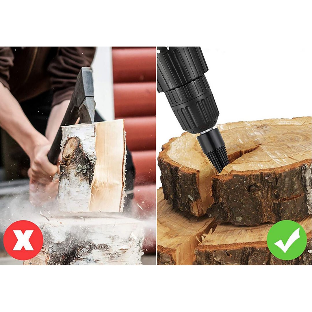 Powerful Wood Splitter Tool with High Precision Carbon Steel Construction – Effortless Tree Trunk Splitting-6