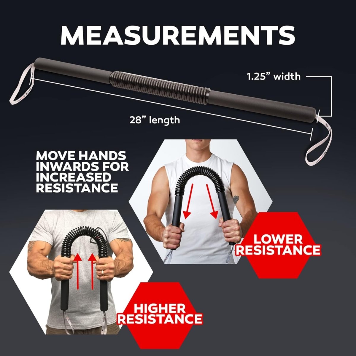  Powerwist upper body training bar with adjustable resistance for effective muscle training-5