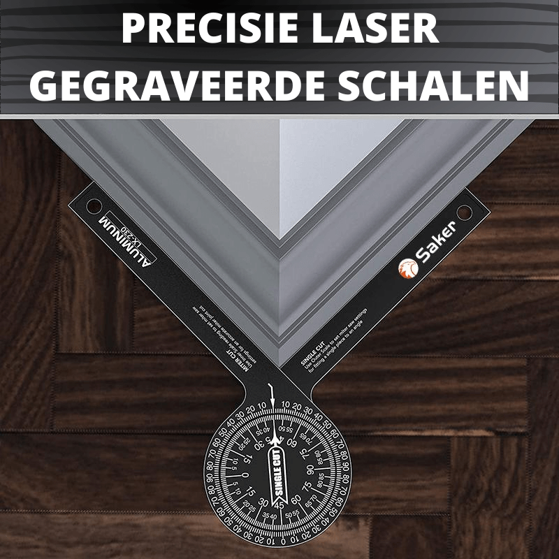 Precision Miter Saw Corner Measuring Tool with Laser Engraved Scale for Accurate Measurements – Compact Design-4