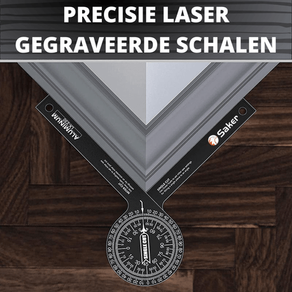 Precision Miter Saw Corner Measuring Tool with Laser Engraved Scale for Accurate Measurements – Compact Design-4
