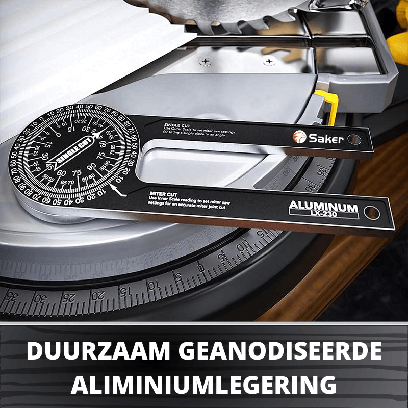 Precision Miter Saw Corner Measuring Tool with Laser Engraved Scale for Accurate Measurements – Compact Design-2