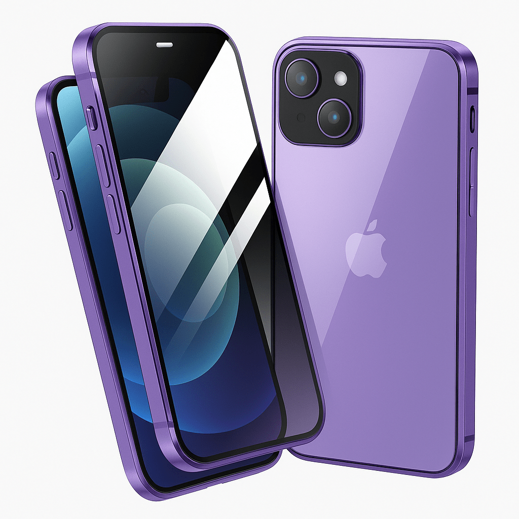 PRIVASHIELD – Étui de confidentialité magnétique avec protecteur d'écran pour iPhone