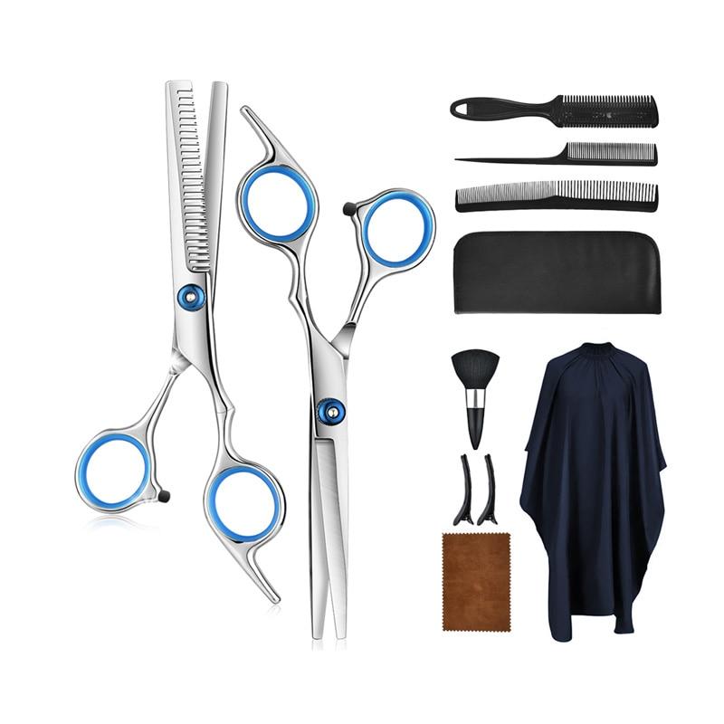  10-part hairdresser set made of stainless steel for precise haircuts at home-2
