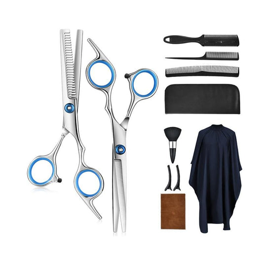  10-part hairdresser set made of stainless steel for precise haircuts at home-1