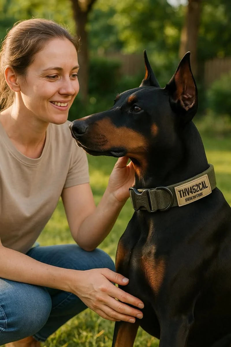 PROTECTAK9 – Tactical Nylon Dog Collar Set for Medium to Large Dogs