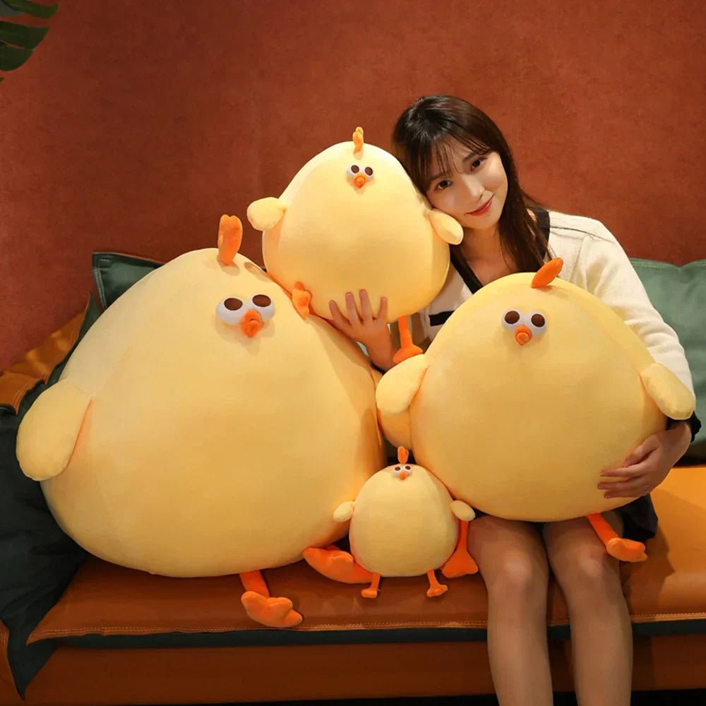Puffloo Plushchick - Reuze Zachte Knuffelvogel voor Ontspanning en Knuffelen - Verschillende Maten