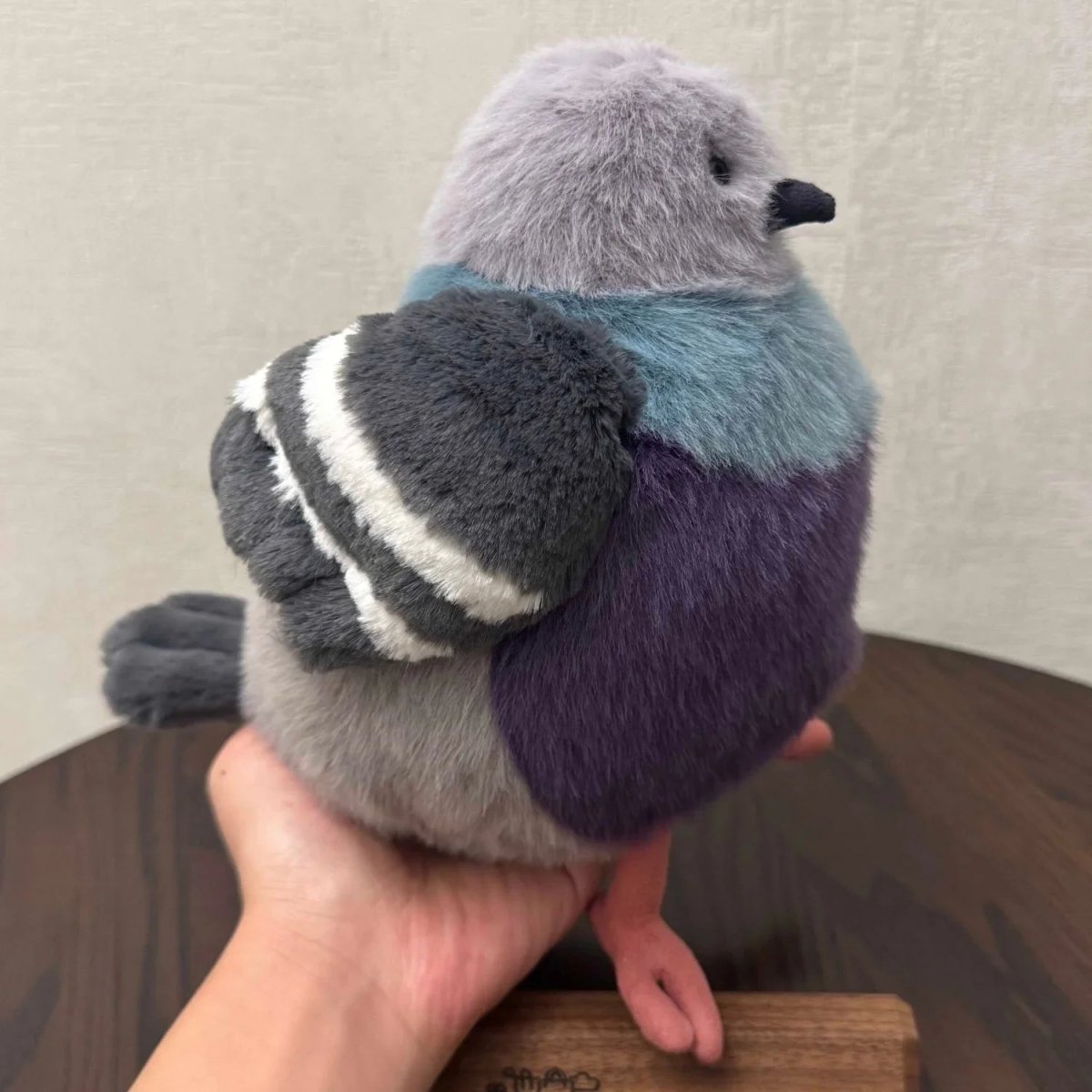 PUFFPIGEON – Fluffy Pigeon Plush Toy Animal for Cuddling and Comfort 1