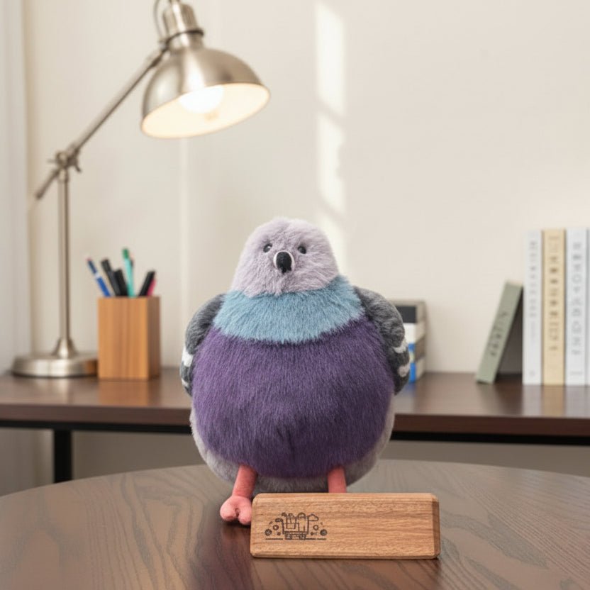 PUFFPIGEON – Fluffy Pigeon Plush Toy Animal for Cuddling and Comfort 0