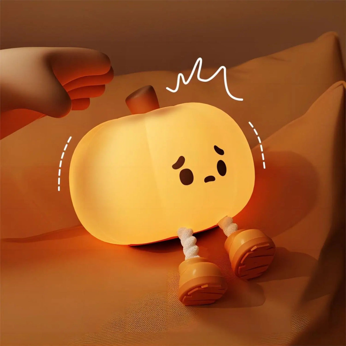 Pumpkinshape - Rustgevend nachtlampje in de vorm van een pompoen voor ontspannen slapen van kinderen
