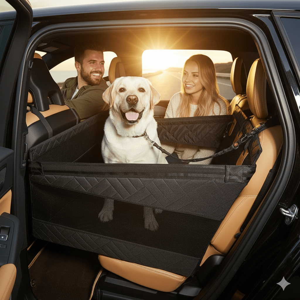 PUPPPROTECTOR Plus – Alfombrilla impermeable de espuma viscoelástica para asiento de coche para perros