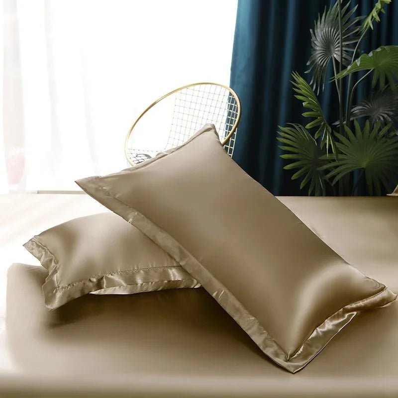 SATINORA – Elegant Satin Silk Bedding Set with Duvet Cover and Pillowcases 3