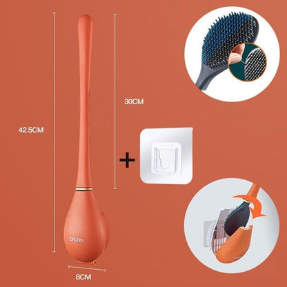 PureScrub – Brosse de toilette en silicone hygiénique avec support