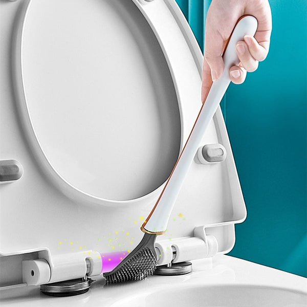 PureScrub – Brosse de toilette en silicone hygiénique avec support