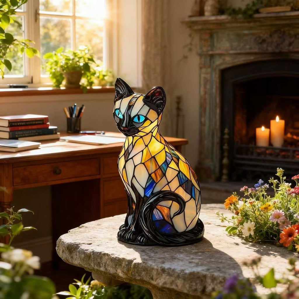 Handcrafted Cat Lamp - Unique Decorative Light with Warm Soft Glow for Cat Lovers 3