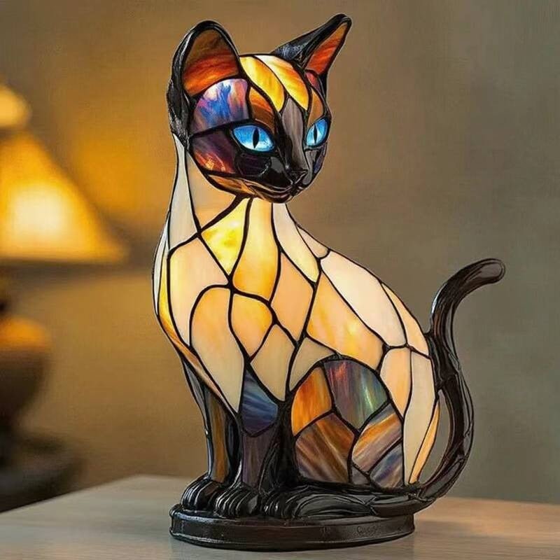 Handcrafted Cat Lamp - Unique Decorative Light with Warm Soft Glow for Cat Lovers 0