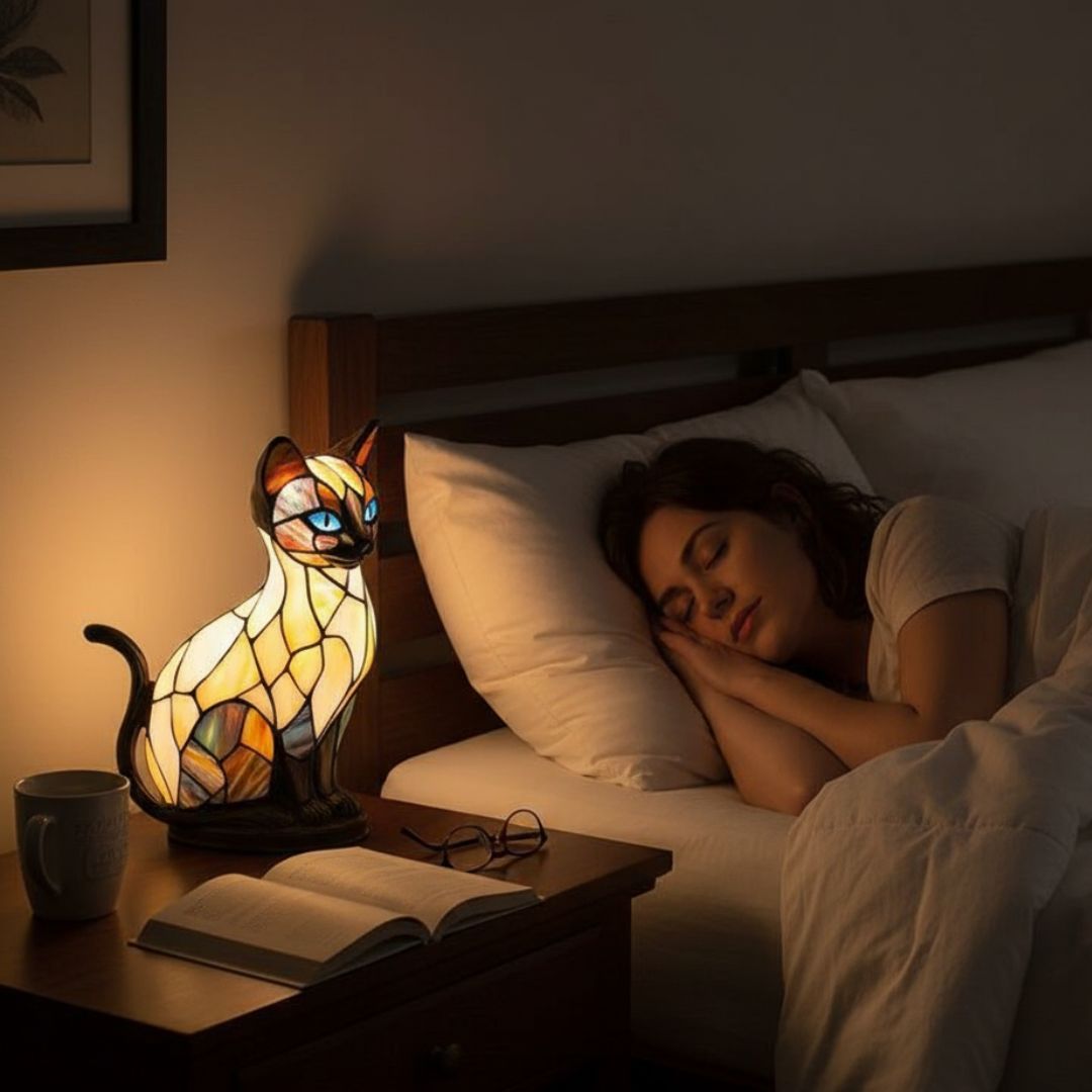 Handcrafted Cat Lamp - Unique Decorative Light with Warm Soft Glow for Cat Lovers 1