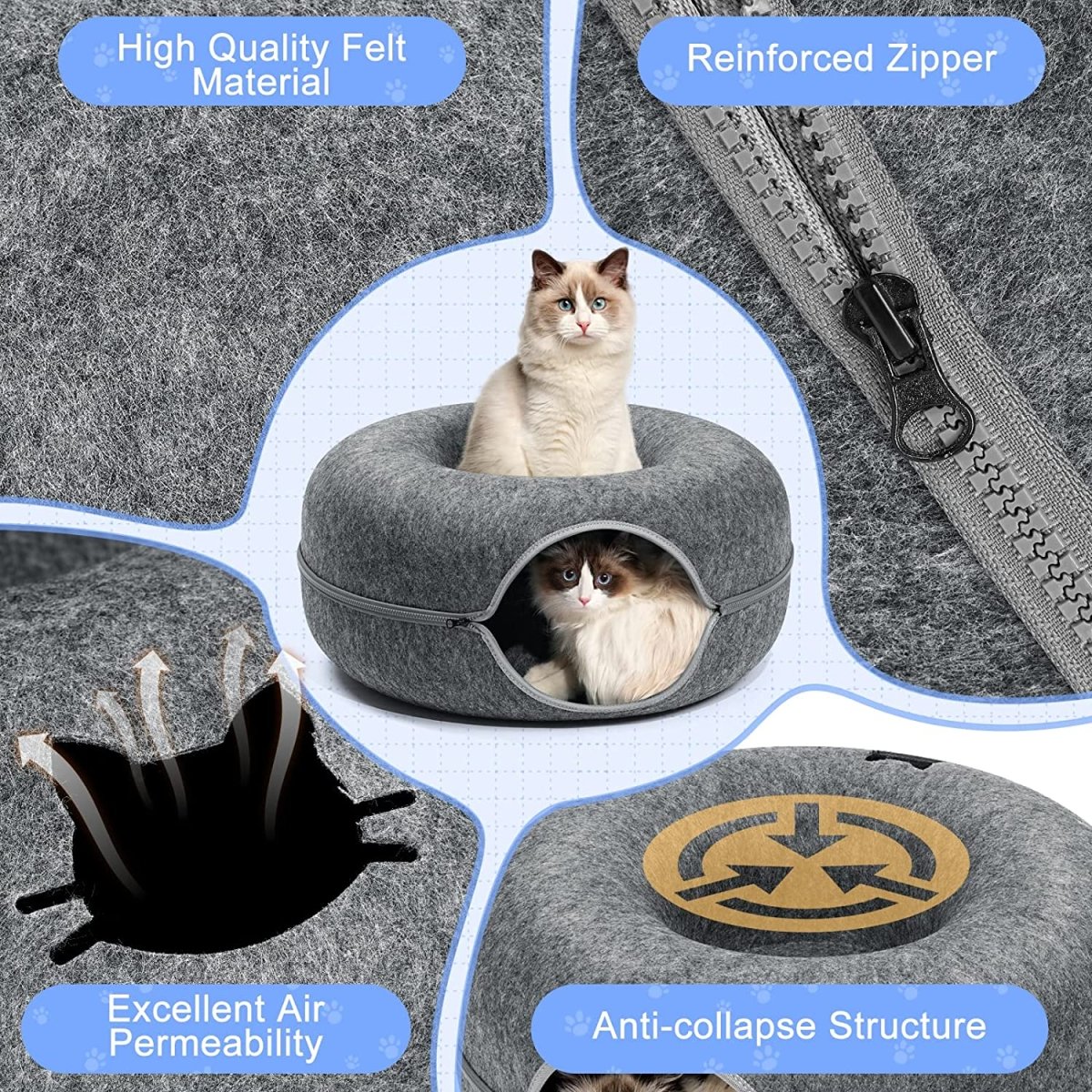  Purrfect the - luxury cat tunnel with sleeping place-5