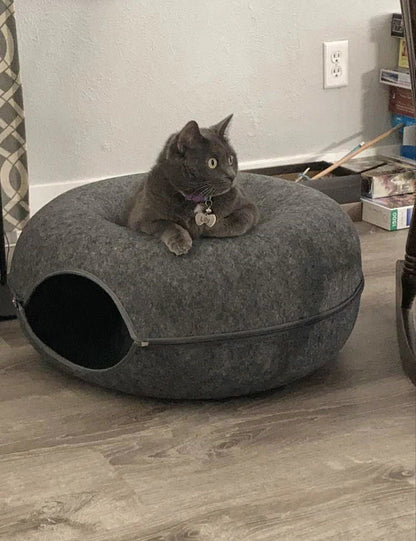 PURRFECT THÉ – Tunnel di Lusso per Gatti con Grotta per Dormire per Relax e Gioco