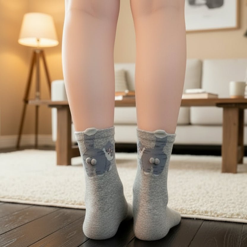 PURRSOX – Cozy Cat-Themed Mid Tube Socks, Soft, Breathable, Unisex for All-Day Comfort 0
