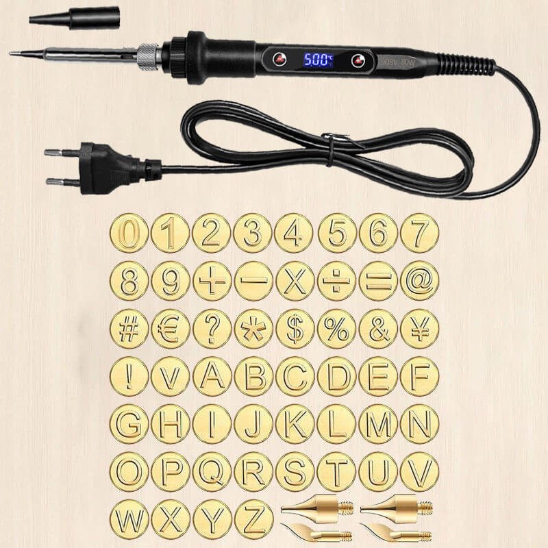 Luxora Graveer Meester Set | Multifunctionele doe-het-zelf houtbrandkit met 58 accessoires