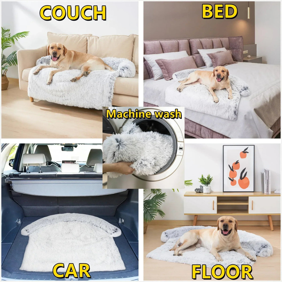  Quehy Petbed-washable luxury cuddly ceiling for pets-5