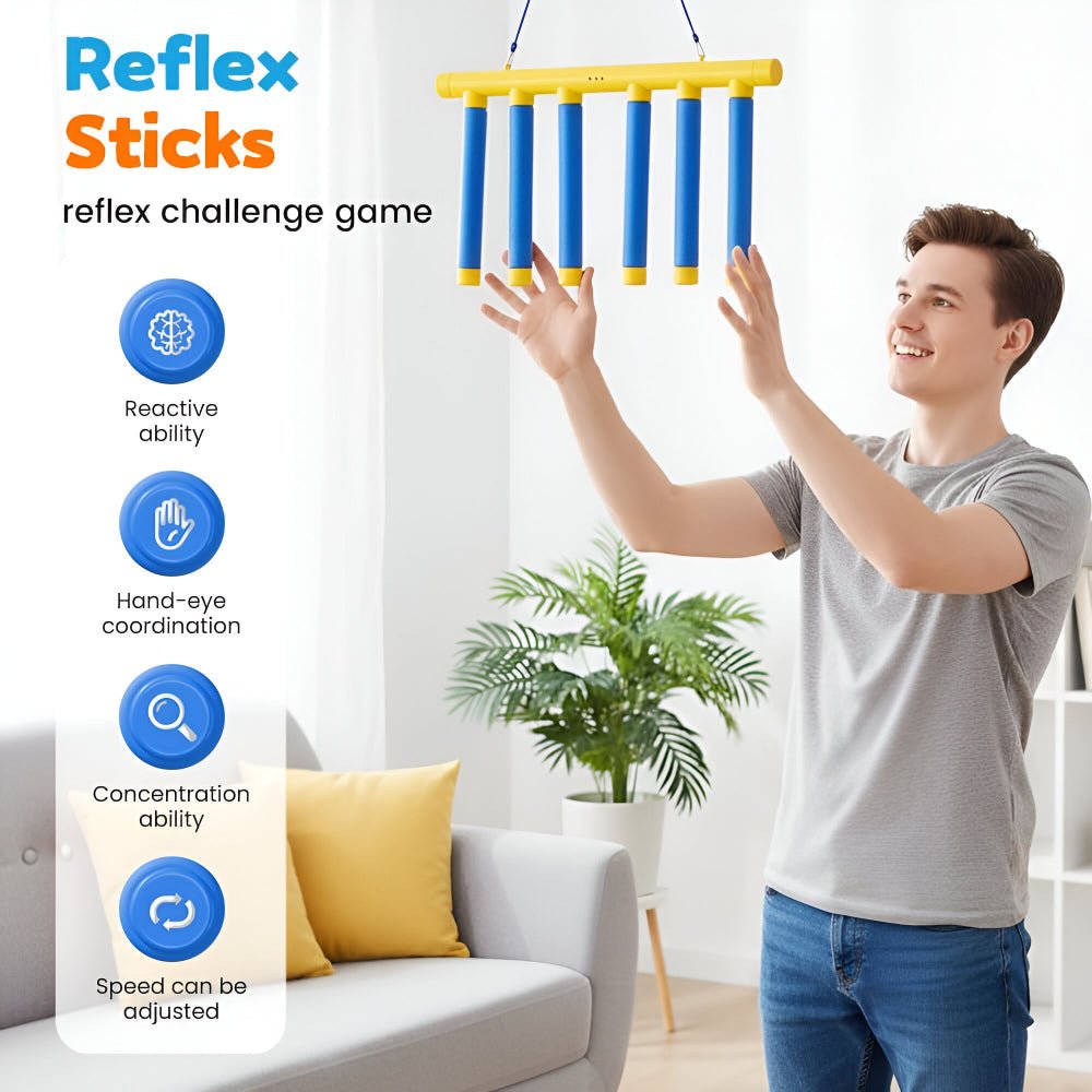 QUICKDROP – Lasten refleksipeli reaktion harjoitteluun putoavan tikun haasteella
