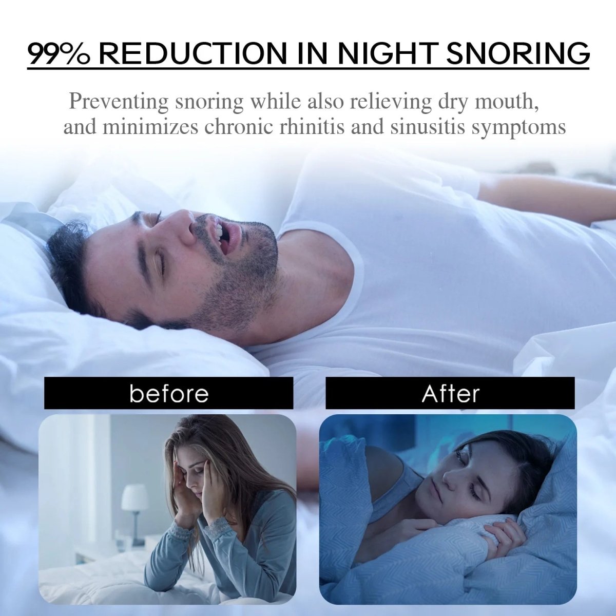 SLEEPTAPE – Anti Snoring Mouth Tape for Sleep, Comfortable Tape to Promote Nose Breathing 2