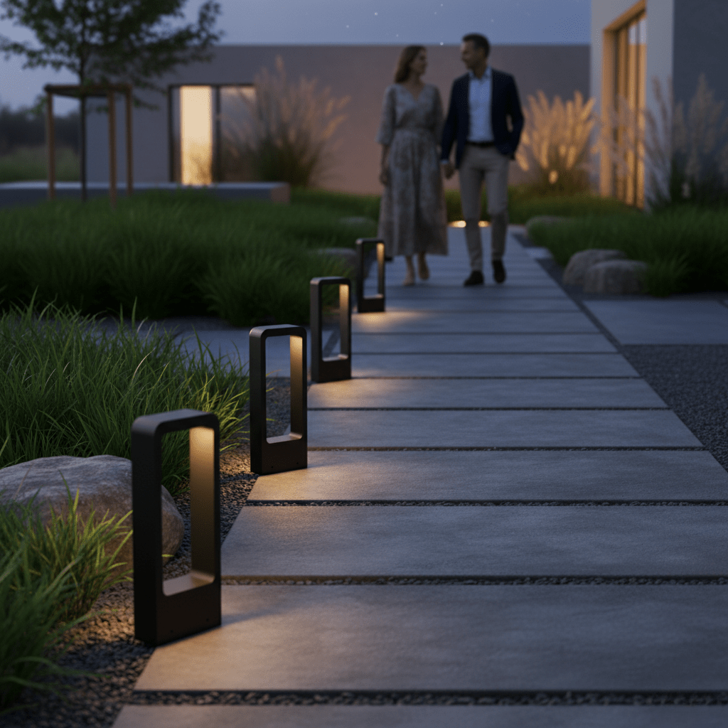 RadiantWay – Lampada da terra elegante per vialetti e giardini