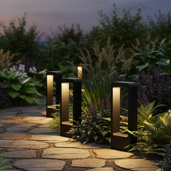 RadiantWay – Lampada da terra elegante per vialetti e giardini