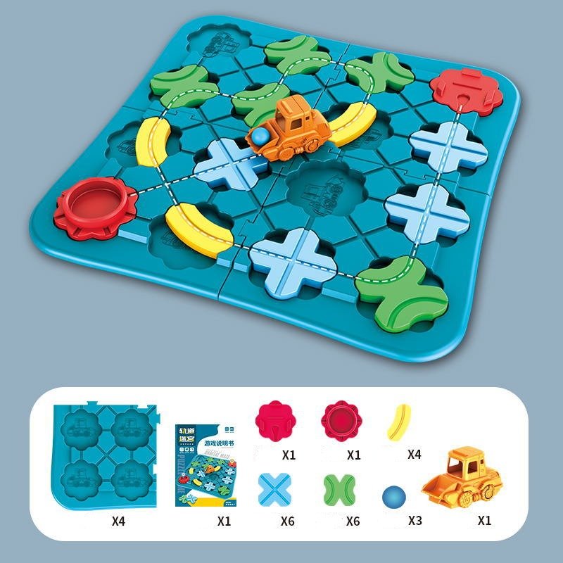 RailwayTrack- Creatieve magnetische treinset voor fantasierijke routes & spelenderwijs leren