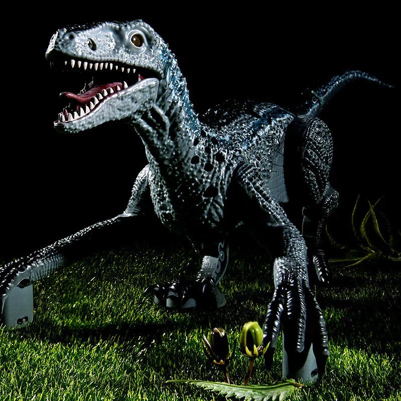 Raptorrush Velociraptor - Ferngesteuertes Dinosaurier-Spielzeug mit Licht, Sound und realistischer Bewegung