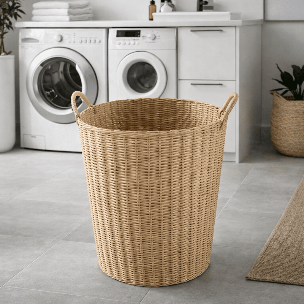 BASKELY – Rangement pliable style rotin pour maisons bien rangées