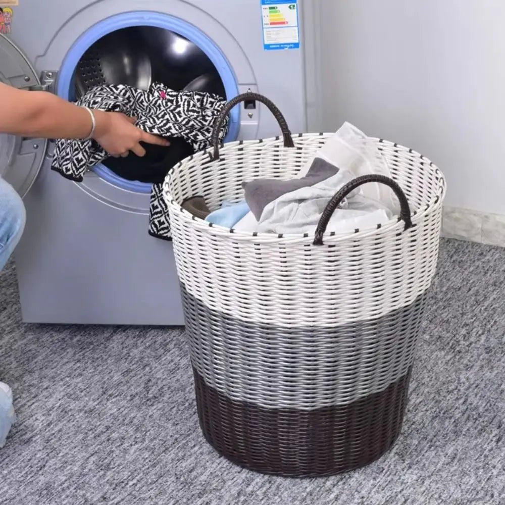 BASKELY – Rangement pliable style rotin pour maisons bien rangées