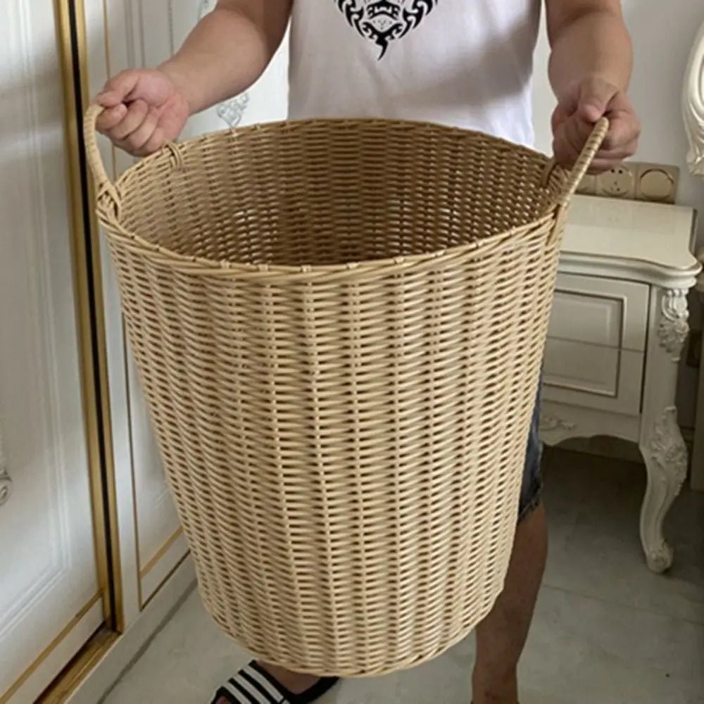 BASKELY – Rangement pliable style rotin pour maisons bien rangées