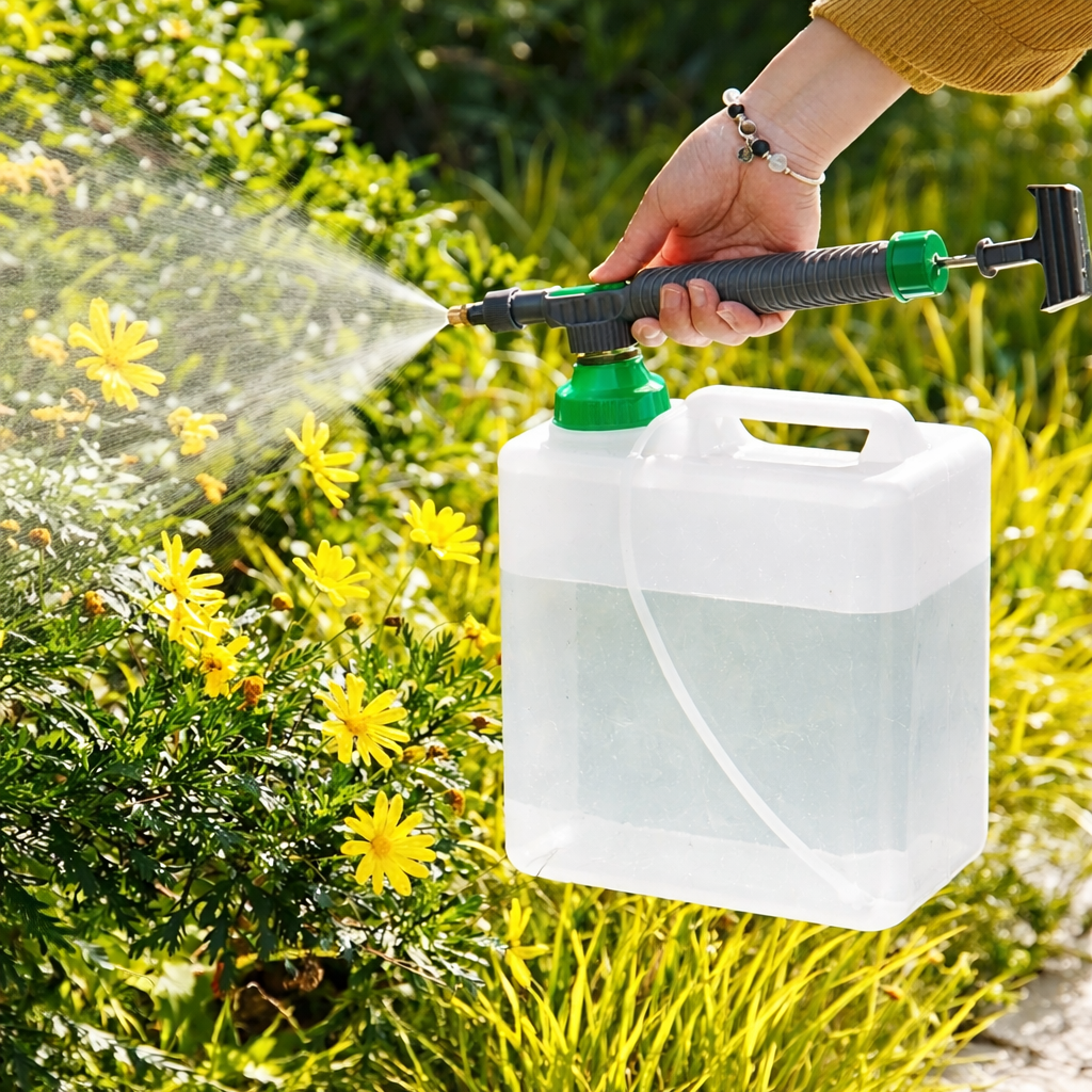 air pressure garden sprayer REBOTANIC 360 Degree Air Pressure Bottle Sprayer, Reusable Eco Garden Sprayer with Adjustable Mist and Stream Modes – SUNNEREY