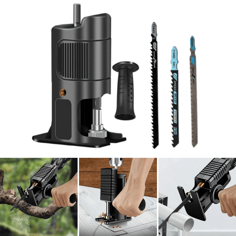 Recipo Saw Confirmation Adapter – Versatile Drill Attachment for Wood, Metal, and Plastic Cutting-2