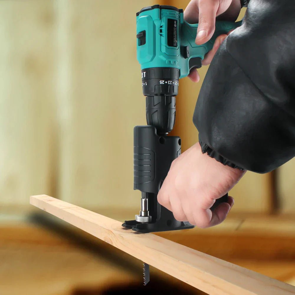 Recipo Saw Confirmation Adapter – Versatile Drill Attachment for Wood, Metal, and Plastic Cutting-3
