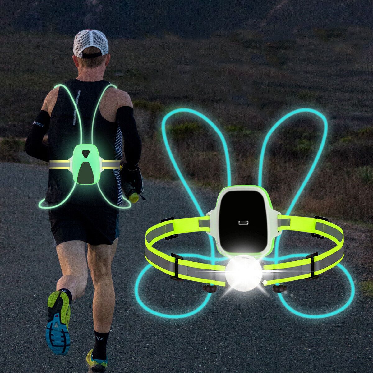  ReflectGlow - safety vest with LED lighting for maximum visibility when running-3