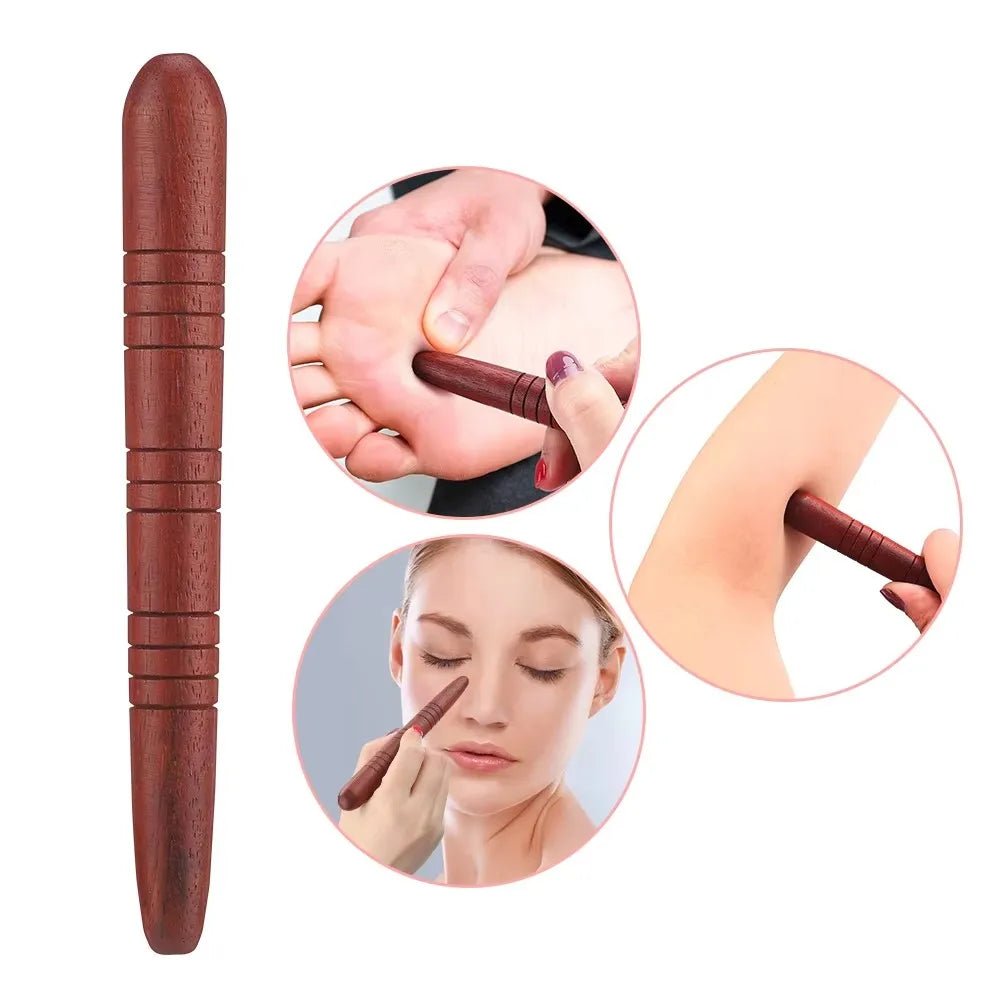 REFLEXWOOD – Natural Wooden Acupoint Massage Stick for Foot Reflexology & Meridian Therapy 1