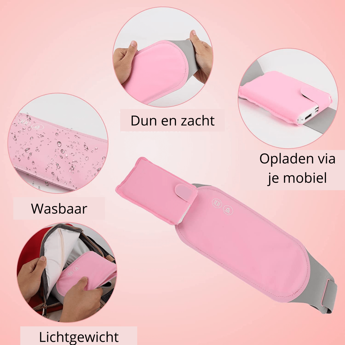  Relaxheat - electrical abdominal heating with heat and vibration function-6